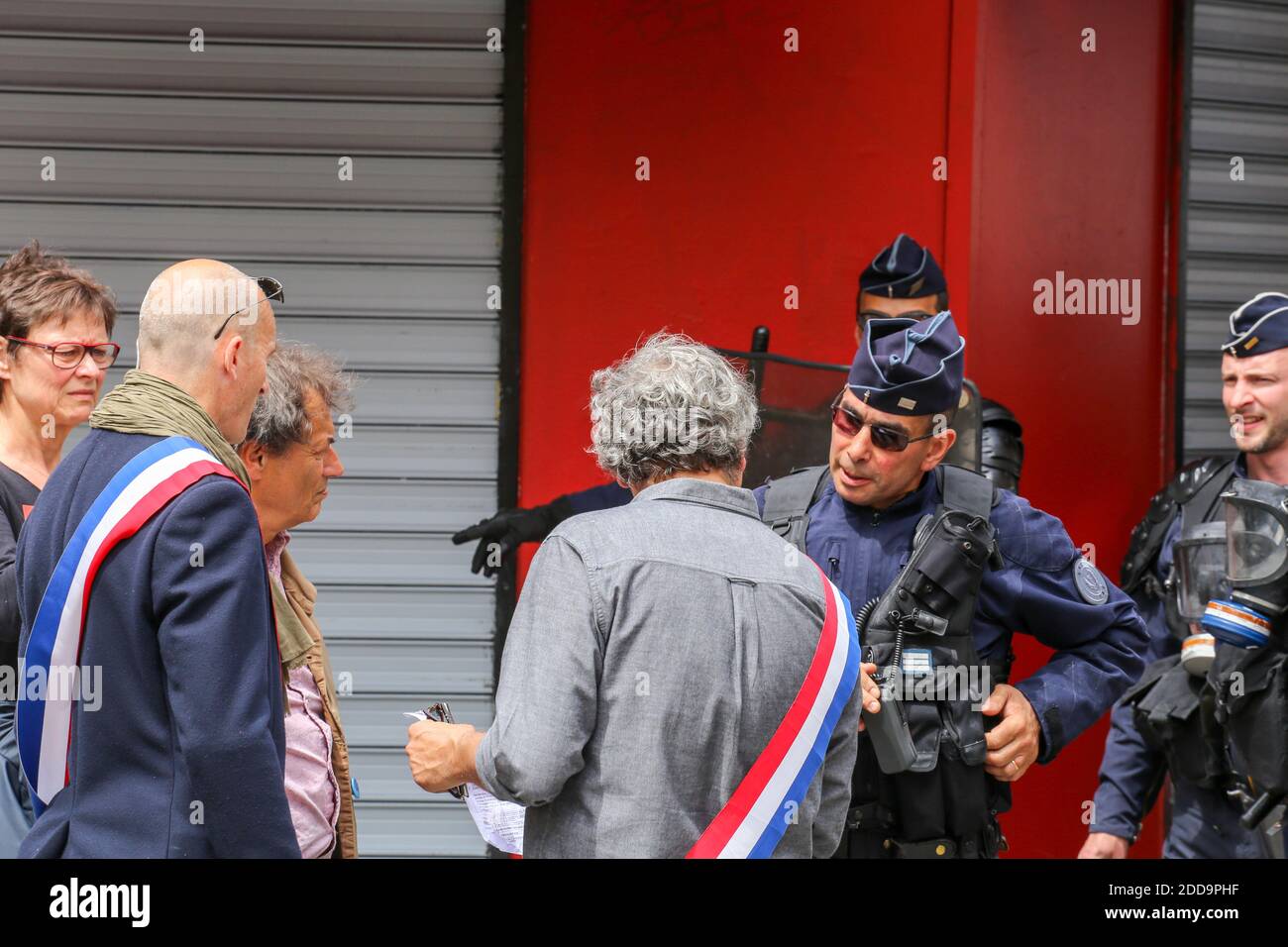 Manifestation à l'initiative de 65 associations et organisations, dont la France indépendante et la CGT Maree populaire à Paris, France, le 26 mai 2018. Photo de Nicolas Joubert /ABACAPRESS.COM Banque D'Images