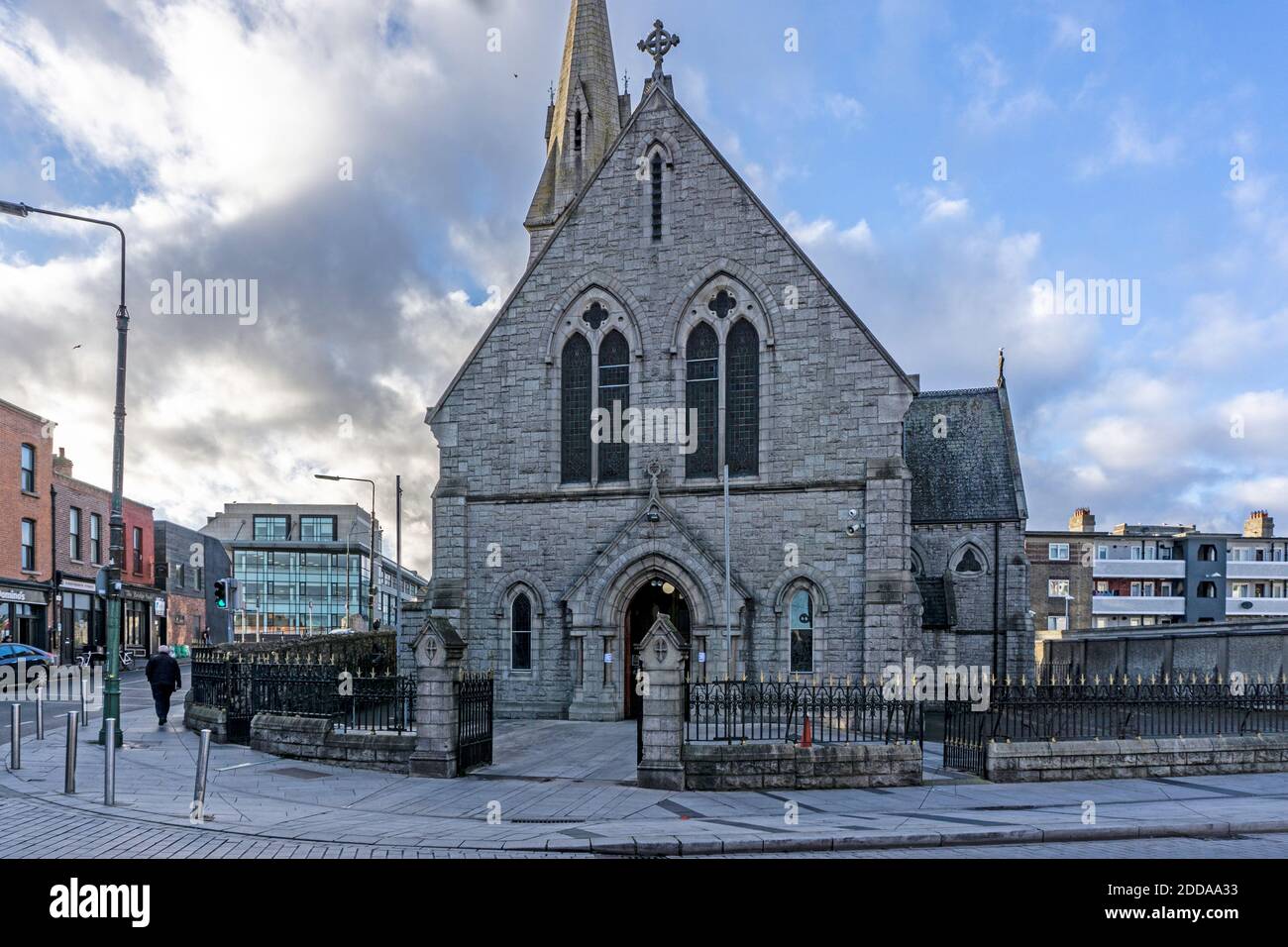 Ringsend, Eglise catholique romaine St Patricks, à Ringsend, Dublin, Irlande. Il a été ouvert en 1859 par l'archevêque Cullen. Banque D'Images