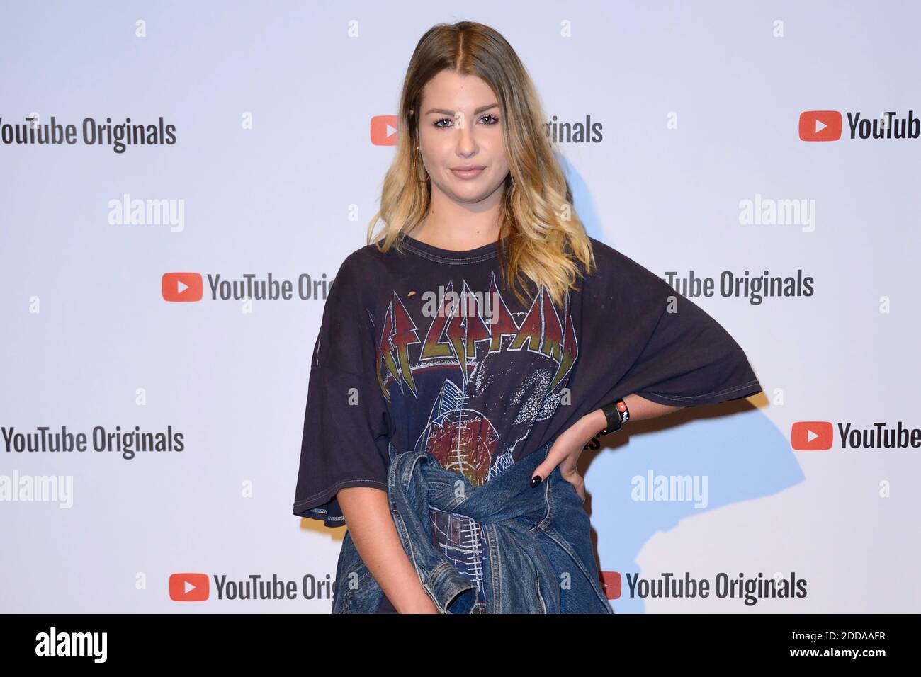 EnjoyPhoenix (Marie Lopez) à la première de la série YouTube les Emmerbeurs et Groom qui s'est tenue au Grand Rex à Paris, France, le 18 septembre 2018. Photo d'Aurore Marechal/ABACAPRESS.COM Banque D'Images