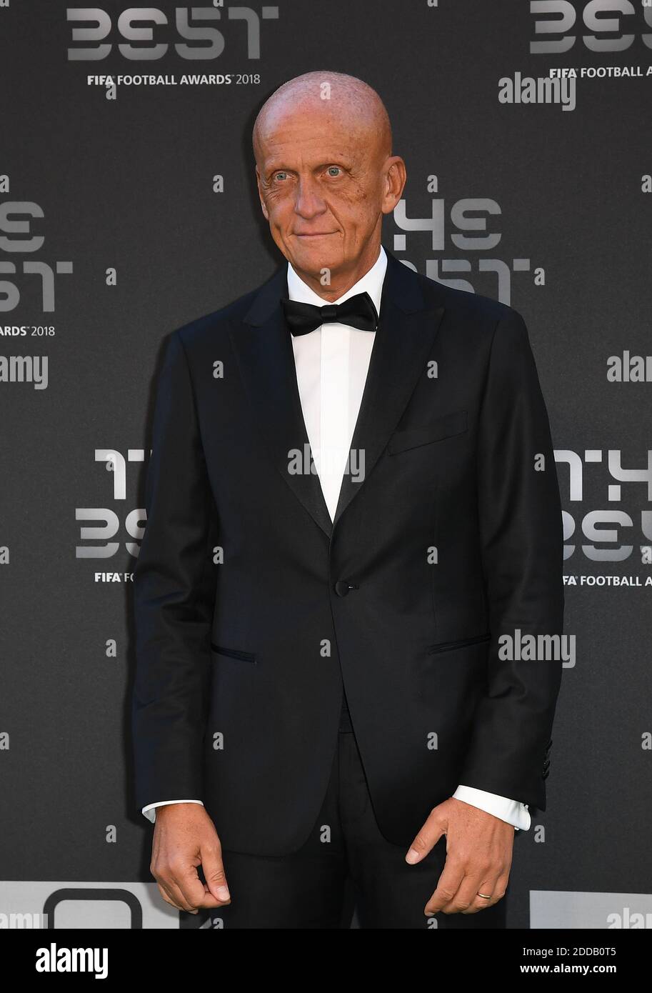 Pierluigi Collina arrive aux meilleurs FIFA football Awards 2018 au Royal Festival Hall de Londres, Royaume-Uni, le 24 septembre 2018. Photo de Christian Liewig/ABACAPRESS.COM Banque D'Images
