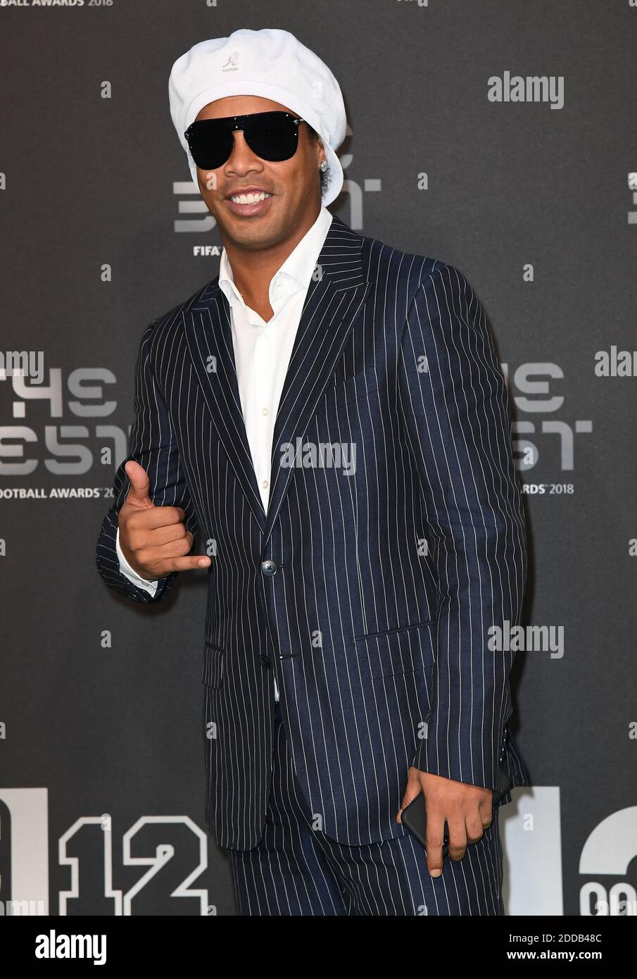 Ronaldinho arrive aux meilleurs FIFA football Awards 2018 au Royal Festival Hall, Londres, Royaume-Uni, le 24 septembre 2018. Photo de Christian Liewig/ABACAPRESS.COM Banque D'Images