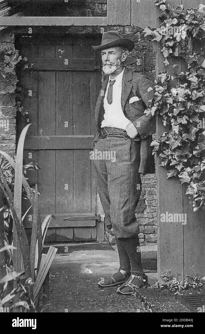 EDWARD CARPENTER (1844-1929) socialiste anglais, poète et militant des droits gay, vers 1900. Banque D'Images
