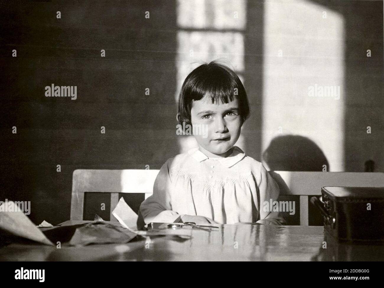 PAS DE FILM, PAS DE VIDÉO, PAS de TV, PAS DE DOCUMENTAIRE - Anne Frank à Francfort, 1932. Photo par photo gracieuseté d'Anne Frank Centre USA via Orlando Sentinel/KRT/ABACA. Banque D'Images