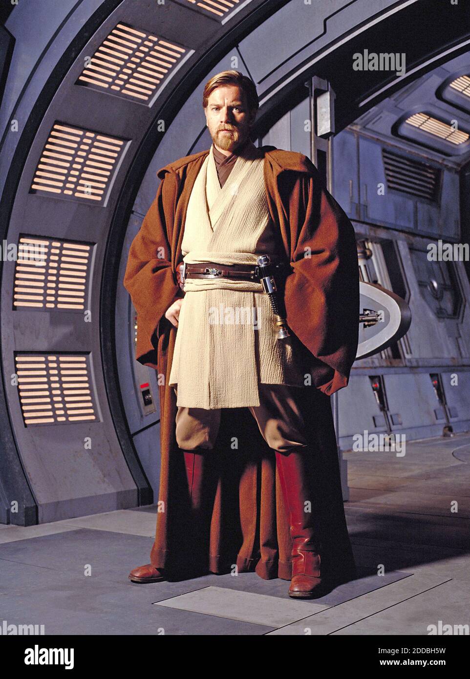 PAS DE FILM, PAS DE VIDÉO, PAS de TV, PAS DE DOCUMENTAIRE - OBI-WAN Kenobi (Ewan McGregor) dans ses robes Jedi, dans Star Wars. Photo par KRT/ABACAPRESS.COM Banque D'Images
