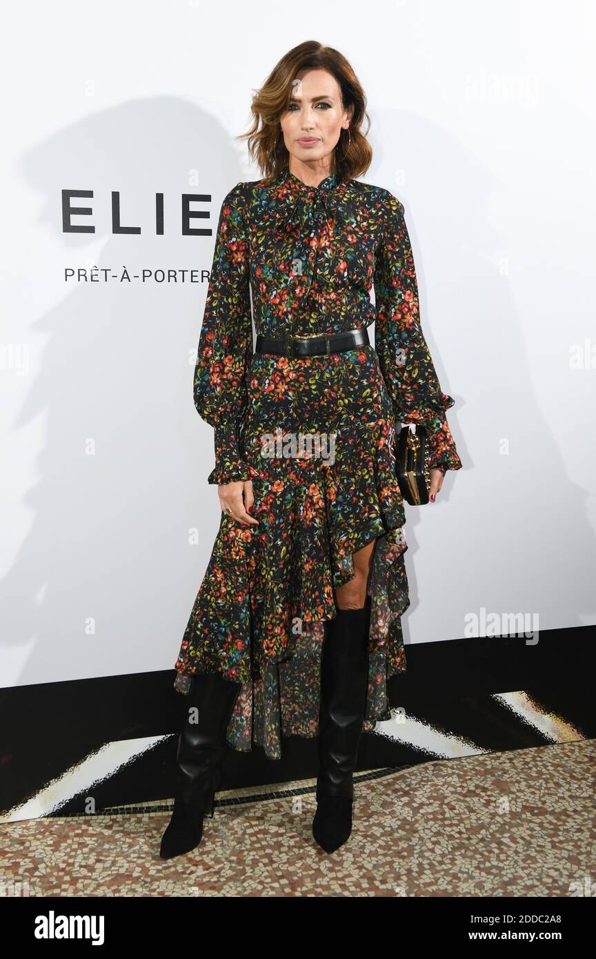 Nieves Alvarez attends the Elie Saab Ready To Wear Fall Winter