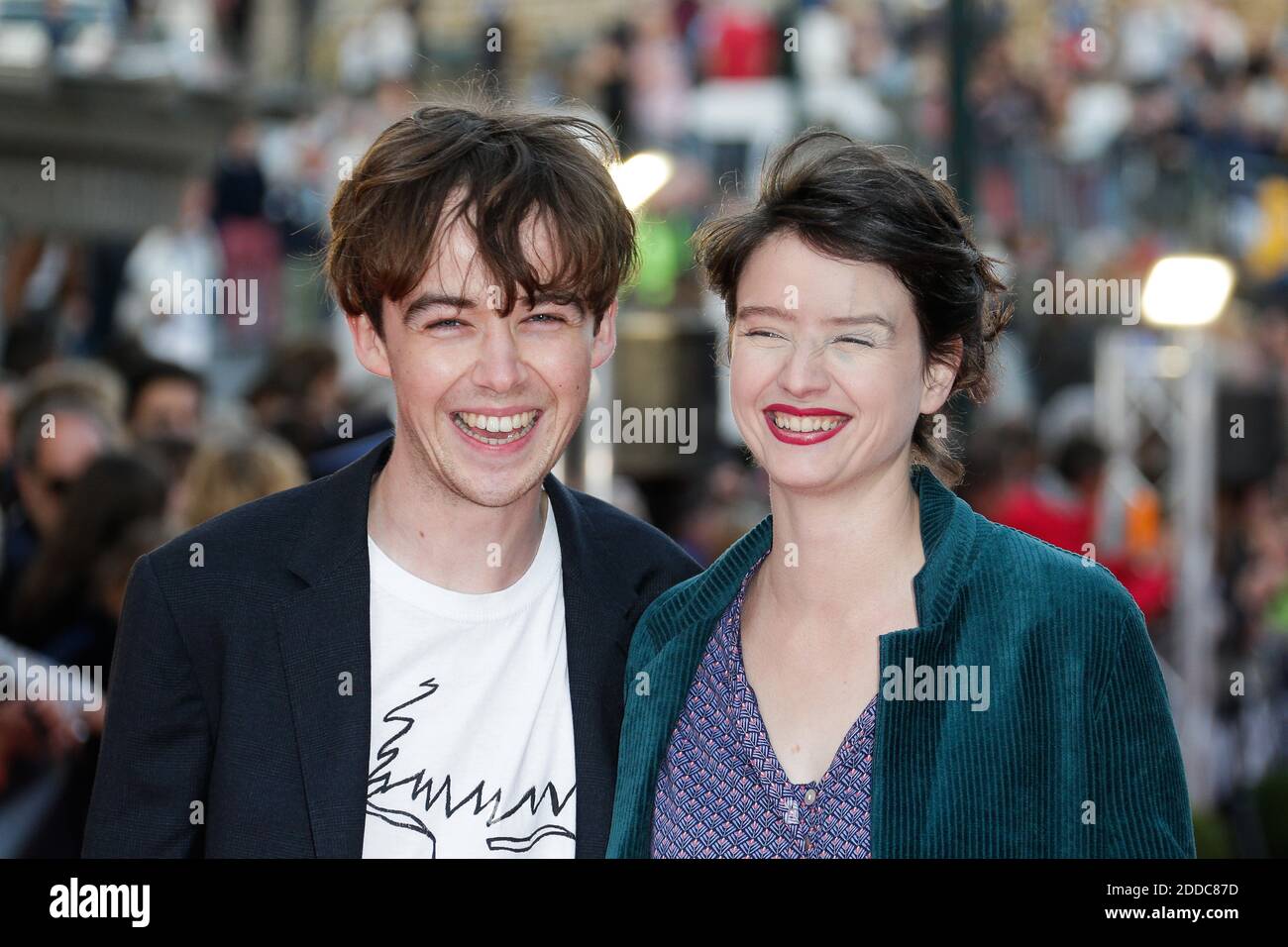 Alex Lawther et Pauline Etienne lors de la 29e édition du Dinard film Festival le 29 septembre 2018 à Dinard, France. Photo de Thibaud MORITZ ABACAPRESS.COM Banque D'Images