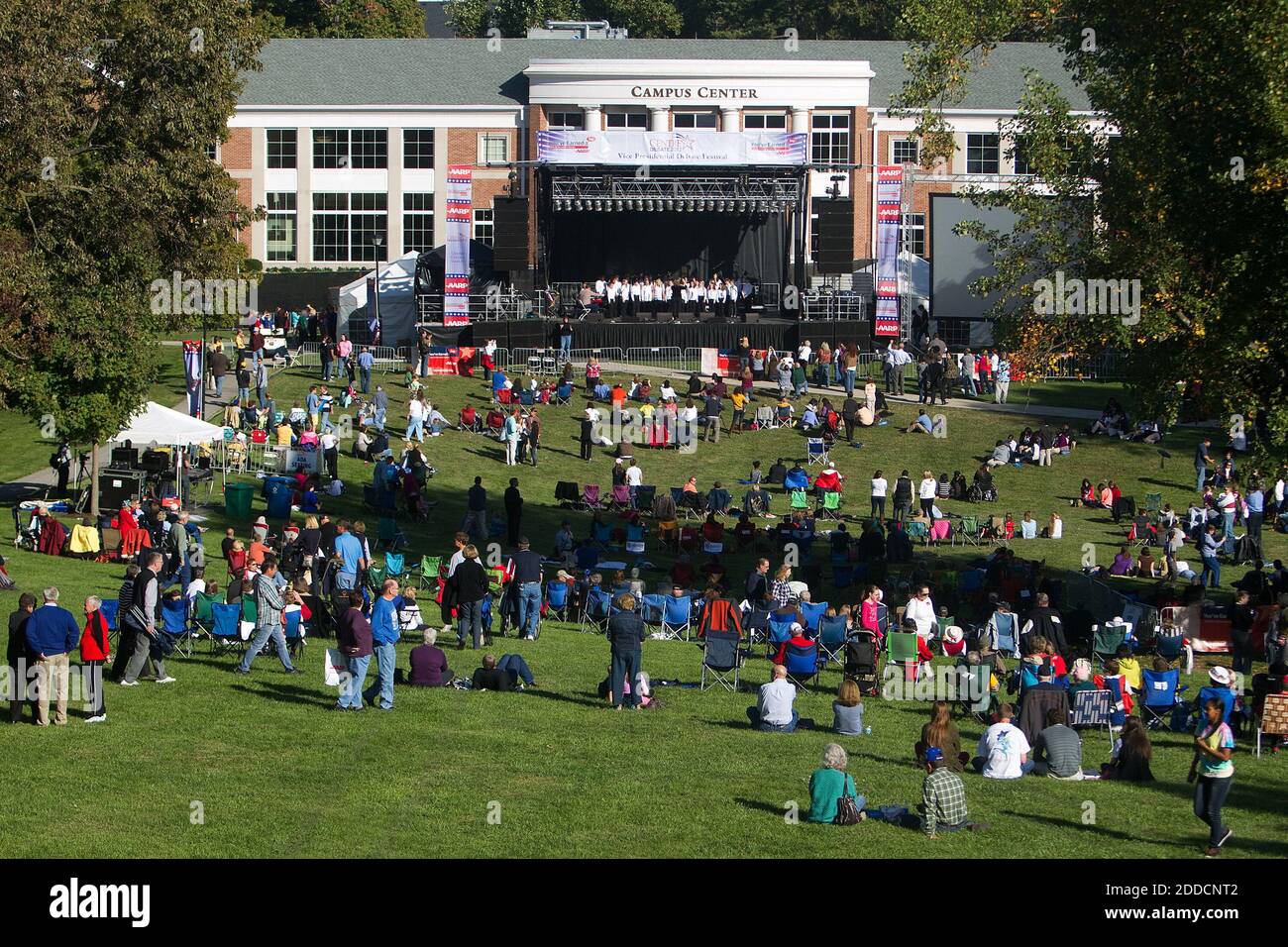 PAS DE FILM, PAS DE VIDÉO, PAS de télévision, PAS DE DOCUMENTAIRE - en dehors du débat de vice-présidence au Centre College de Danville, Kentucky, le jeudi 11 octobre 2012. Photo de Jonathan Palmer/Lexington Herald-leader/MCT/ABACAPRESS.COM Banque D'Images