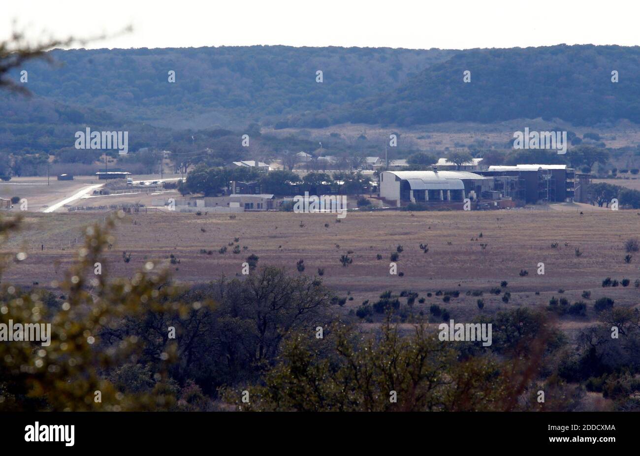 PAS DE FILM, PAS DE VIDÉO, PAS de télévision, PAS DE DOCUMENTAIRE - UNE vue de certains bâtiments sur la propriété de Rough Creek Lodge est montrée, dimanche 3 février 2013, à Glen Rose, Texas. Chris Kyle et Chad Littlefield ont été trouvés assassinés à la portée des armes sur la propriété. Photo de Richard W. Rodriguez/fort Worth Star-Telegram/MCT/ABACAPRESS.COM Banque D'Images