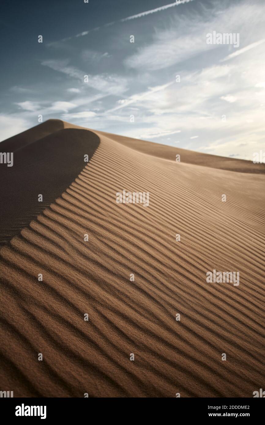 Motif naturel sur les dunes de Cadix au désert de Mojave, Californie du Sud, États-Unis Banque D'Images