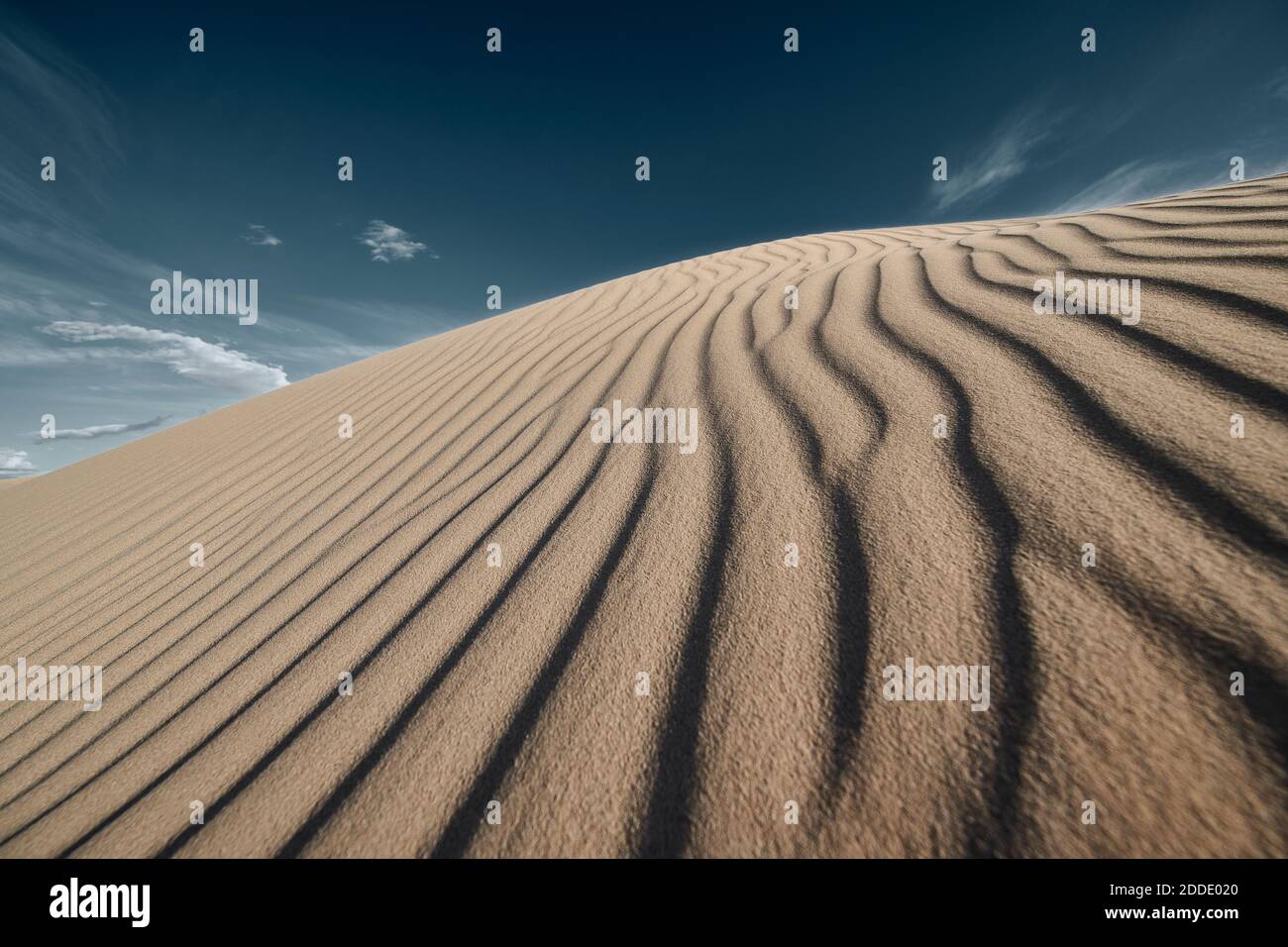 Vagues sur les dunes de Cadix au désert de Mojave, Californie du Sud, États-Unis Banque D'Images