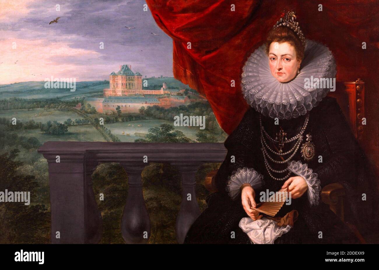 L'Infanta Isabel Clara Eugenia, Archiduchess Isabella - Jan Brueghel l'ancien et Peter Paul Rubens, vers 1615 Banque D'Images
