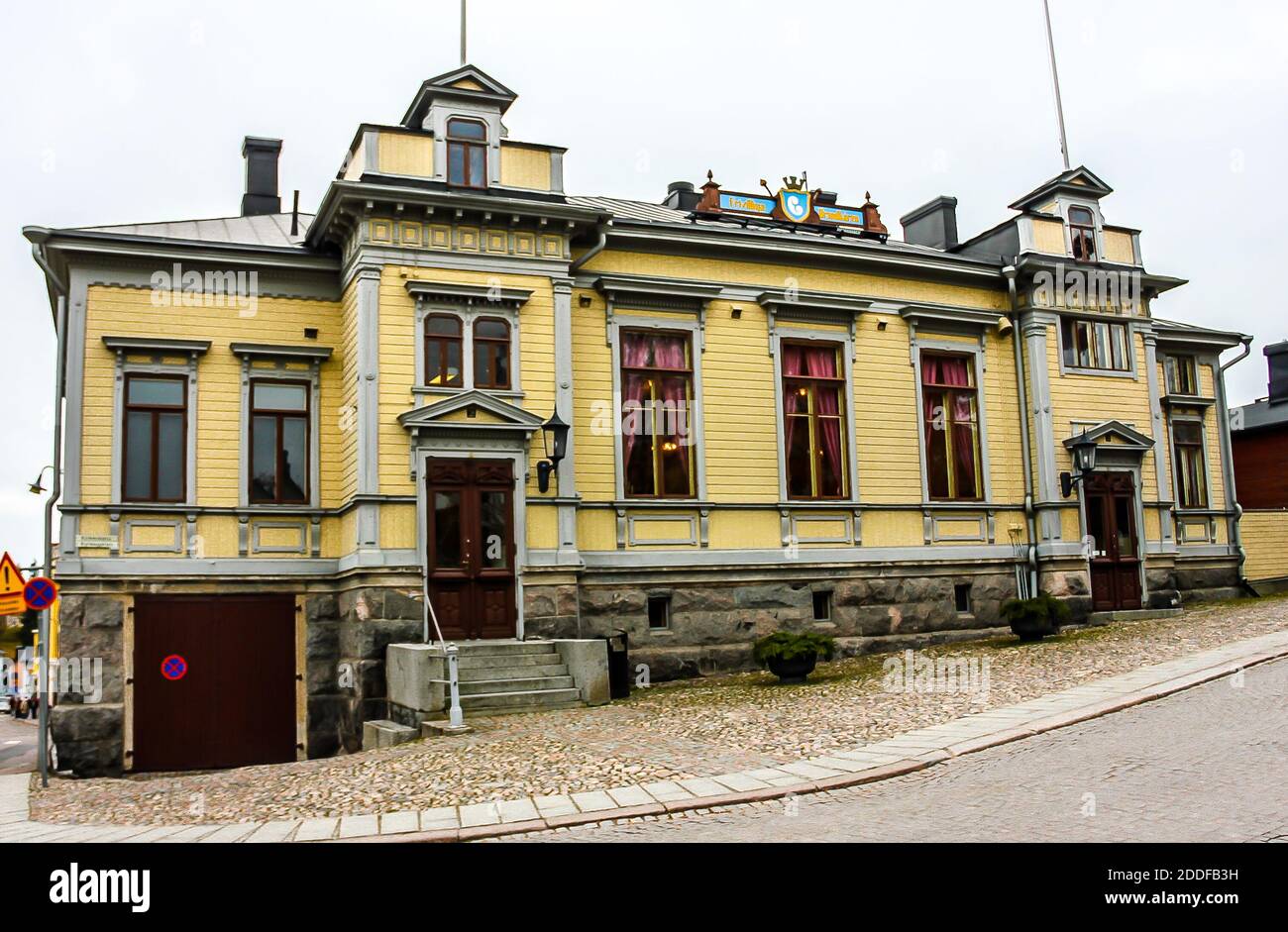 La construction du foyer à Porvoo, en Finlande Banque D'Images