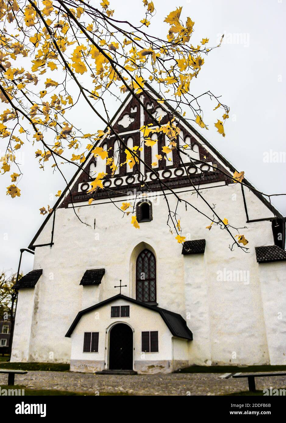 Cathédrale de la Sainte Vierge Marie à Porvoo. La cathédrale fait partie de l'Eglise évangélique luthérienne de Finlande. Banque D'Images