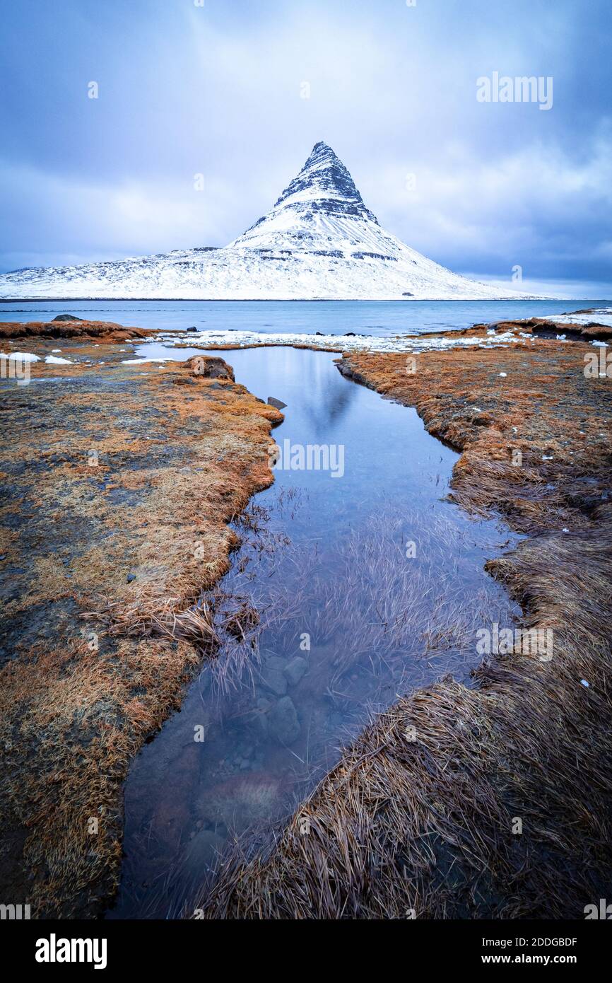 Kirkjufell, Islande Banque D'Images