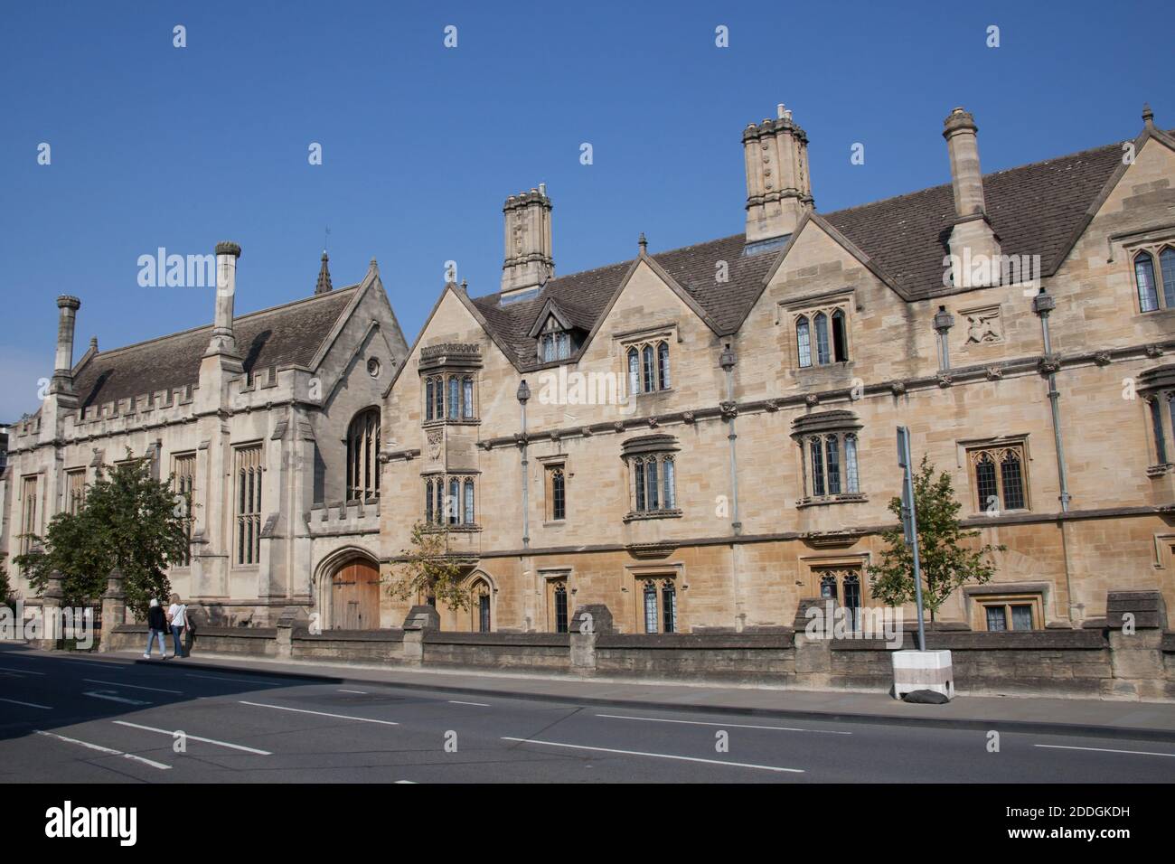 Bâtiments universitaires d'Oxford sur Oxford High Street, une partie du Magdalen College au Royaume-Uni, pris le 15 septembre 2020 Banque D'Images