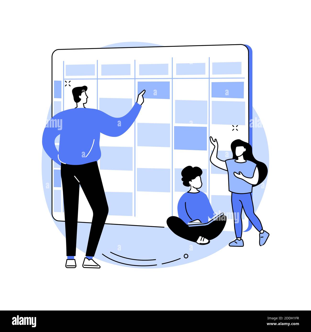 Programme scolaire résumé concept illustration vectorielle. Illustration de Vecteur