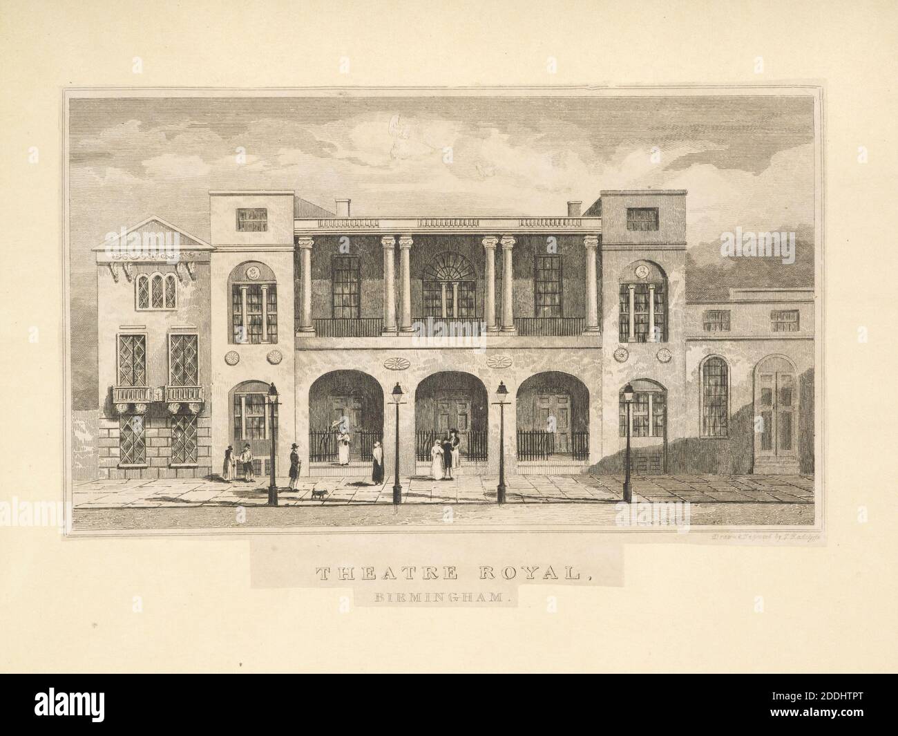Theatre Royal, New Street, Birmingham artiste: Thomas Radclyffe, vues topographiques, Théâtre, Birmingham histoire Banque D'Images