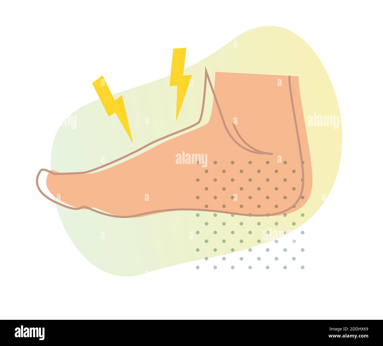 Douleur dans les pieds - arthrite - icône comme EPS 10 Fichier Illustration de Vecteur