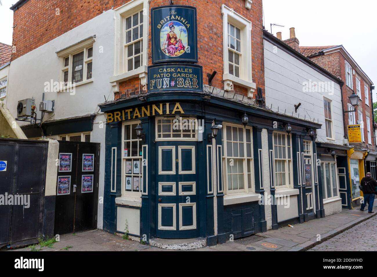 La maison publique Britannia sur Church Street à Boston, Lincolnshire, Royaume-Uni. Banque D'Images