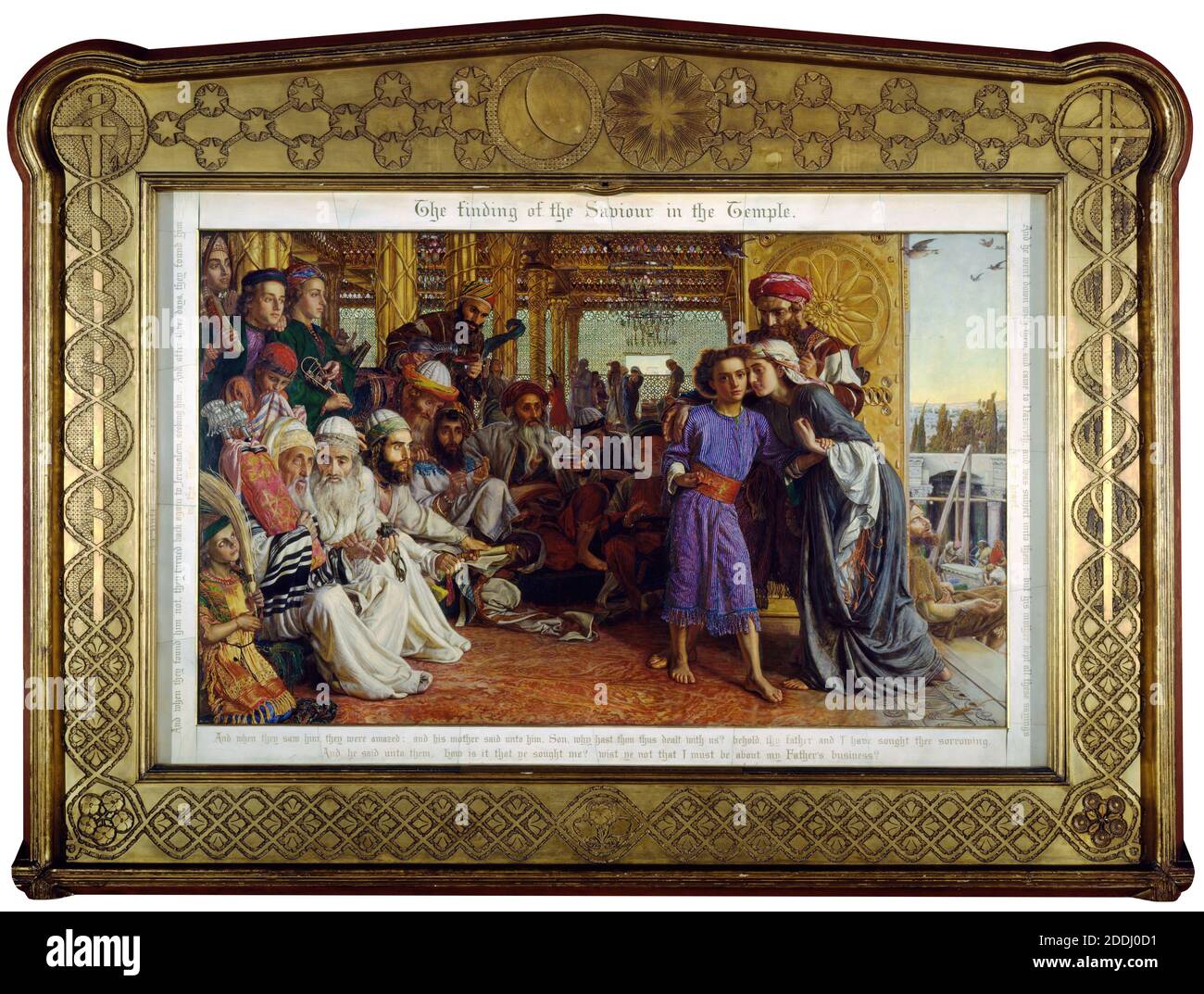 La découverte du Sauveur dans le Temple, 1854-55 artiste : William Holman Hunt, mouvement artistique, pré-Raphaël, 19e siècle, peinture à l'huile, religion, Judaïsme, religion, Christian, Jésus, Vierge Marie, Bible Banque D'Images