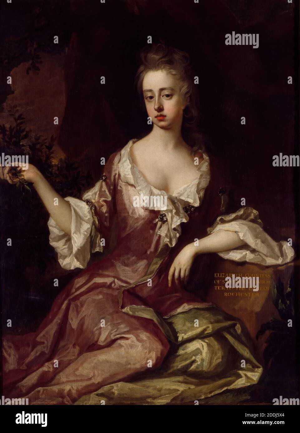Elizabeth Comtesse de Sandwich (v.1674-1757), 1690-1740 Michael Dahl, peinture à l'huile, femmes, Portrait, ancien Maître, Femme Banque D'Images