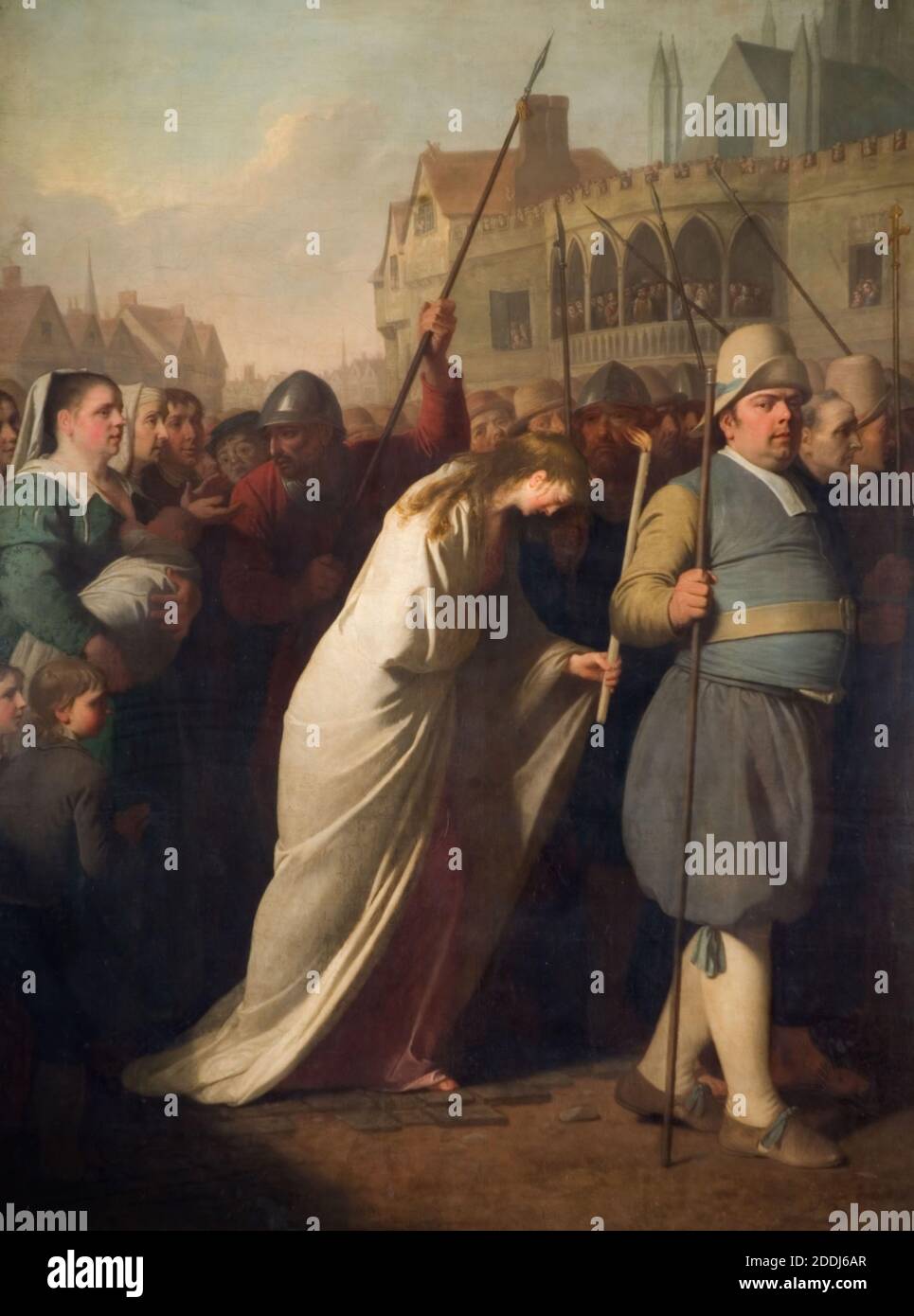 Jane Shore a mené à Penance à Saint Paul's, 1776 par Edward Penny, peinture à l'huile, peinture d'histoire Banque D'Images