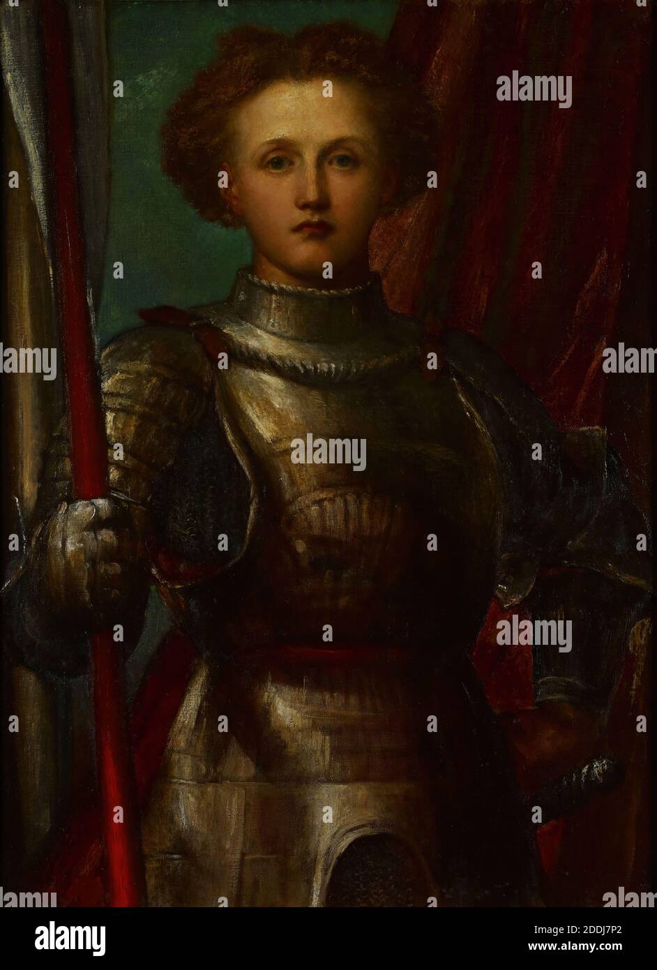 Aspiration, 1866 George Frederic Watts, Armure, Chevalier, mouvement artistique, symbolisme Banque D'Images
