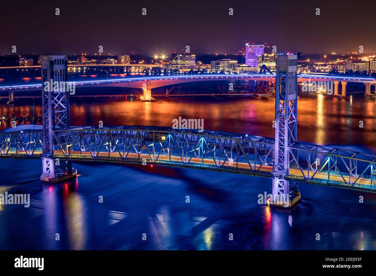 Jacksonville Riverbank Banque D'Images