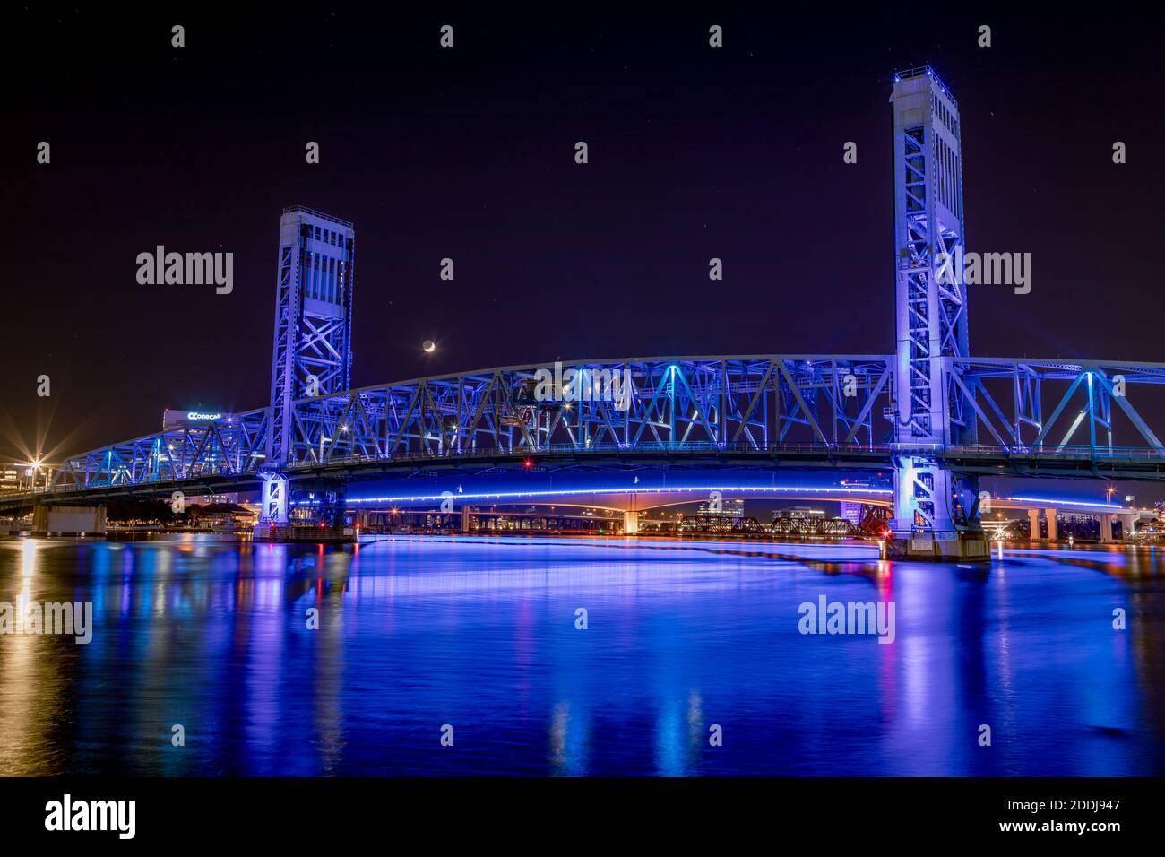 Jacksonville Riverbank Banque D'Images
