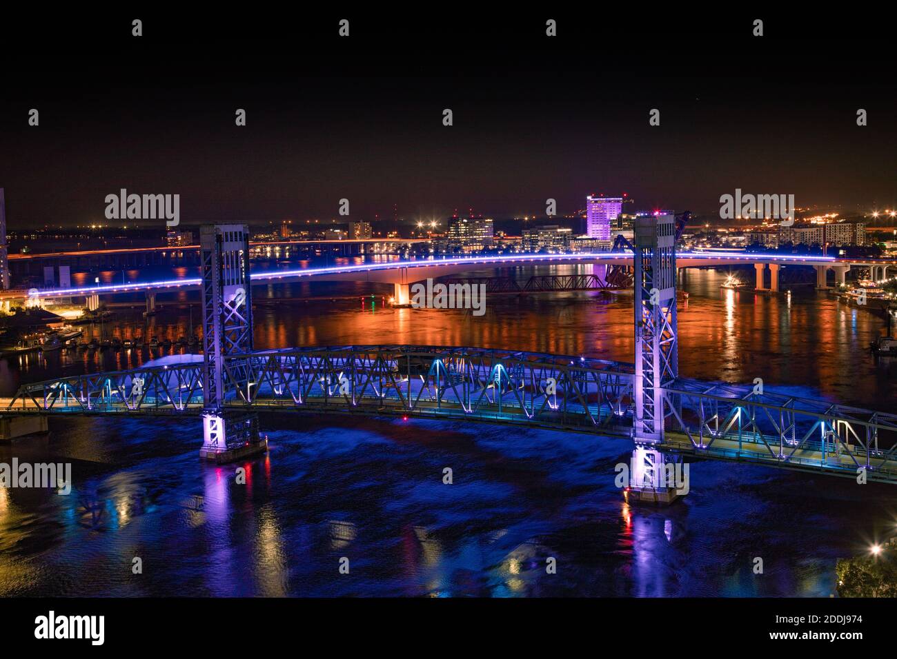 Jacksonville Riverbank Banque D'Images