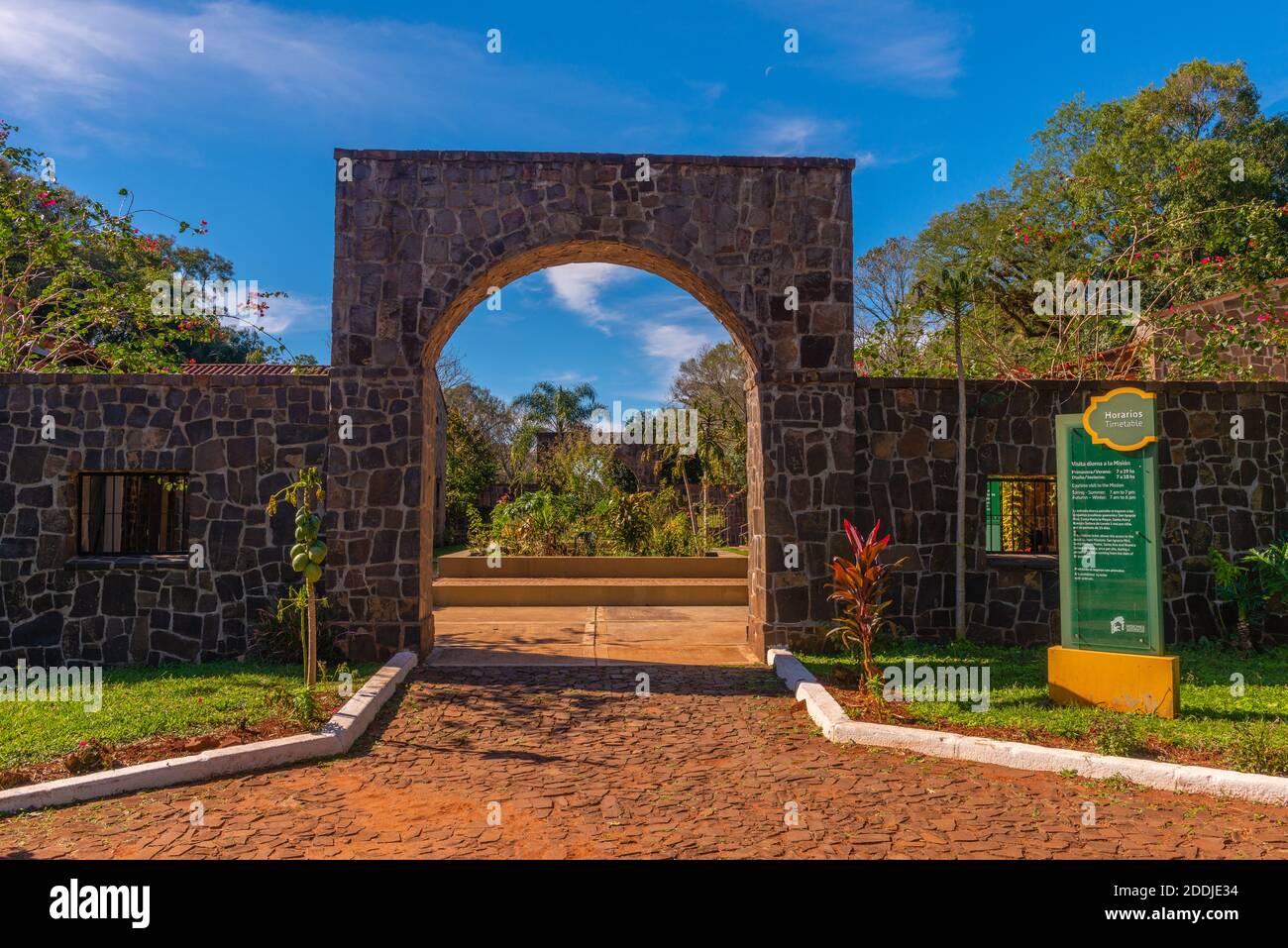 Ruines de la Mission jésuite Nuestra Señora de Loreto près de San Ignacio, patrimoine mondial de l'UNESCO, province Misiones, Argentine, Amérique latine Banque D'Images