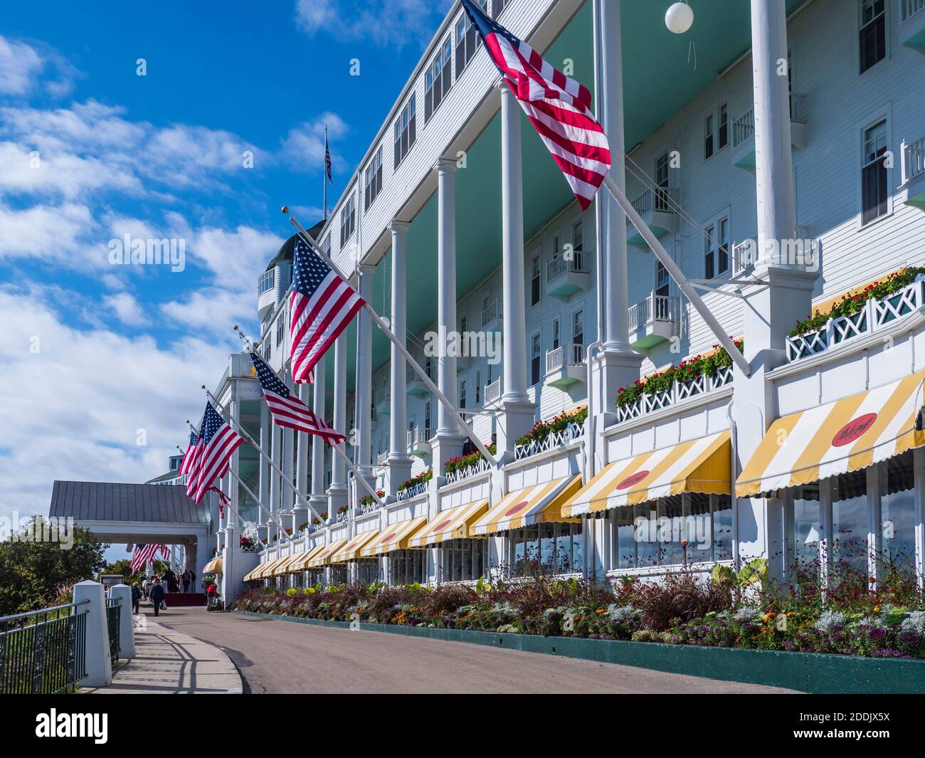 Grand Hotel, île Mackinac, Michigan. Banque D'Images