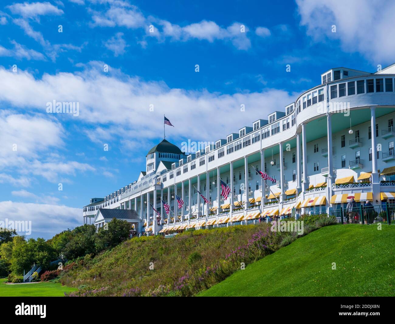 Grand Hotel, île Mackinac, Michigan. Banque D'Images