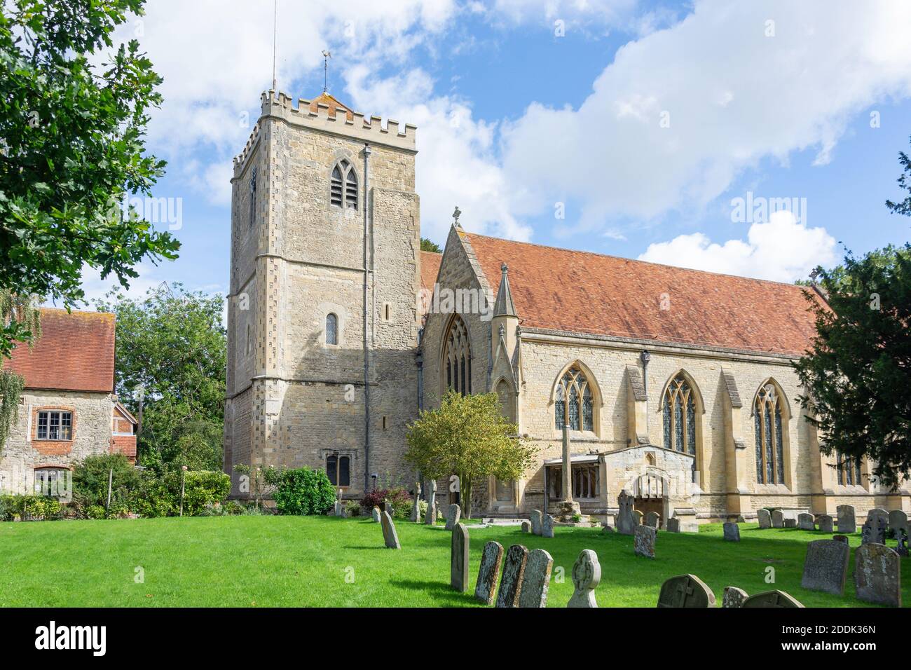 Abbaye de St Peter & St Paul, High Street, Dorchester-on-Thames, Oxfordshire, Angleterre, Royaume-Uni Banque D'Images