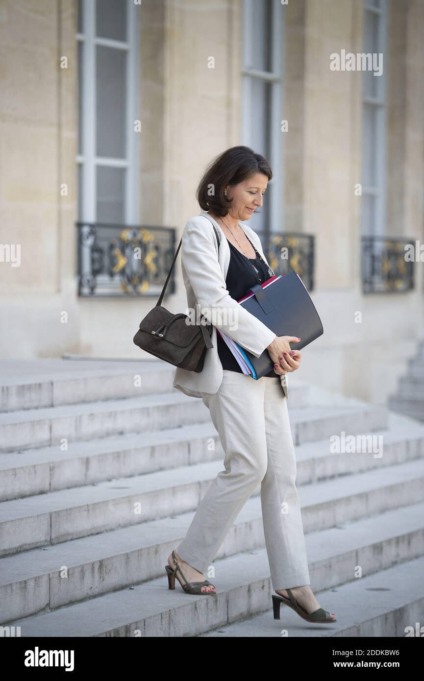 La ministre française de la Santé et de la solidarité, Agnes Buzyn, quitte le palais de l'Elysée à Paris, en France, le 10 juillet 2019. Photo par Eliot Blondt/ABACAPRESS.COM Banque D'Images