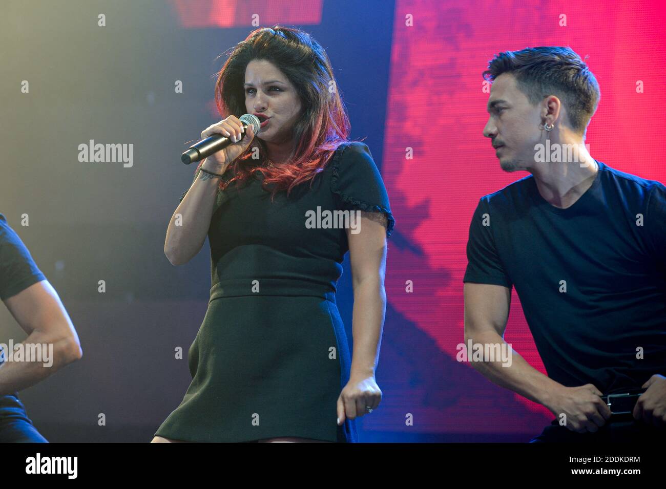 Larusso se produit en direct sur scène lors du radio Scoop Music Tour 2019  à Feurs, en France, le 13 juillet 2019. Photo de Julien  Reynaud/APS-Medias/ABACAPRESS.COM Photo Stock - Alamy