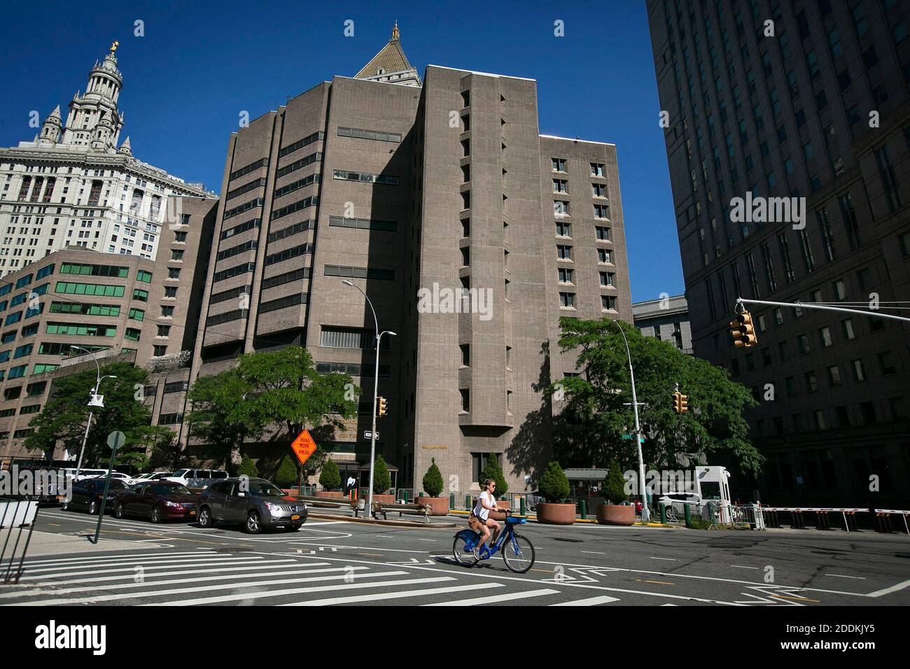 PAS DE FILM, PAS DE VIDÉO, PAS de télévision, PAS DE DOCUMENTAIRE - le Metropolitan Correctional Centre à Lower Manhattan où Jeffrey Epstein est tenu en attendant une décision sur sa demande de caution, qui aura lieu le jeudi 18 juillet 2019. Photo par Emily Michot/Miami Herald/TNS/ABACAPRESS.COM Banque D'Images