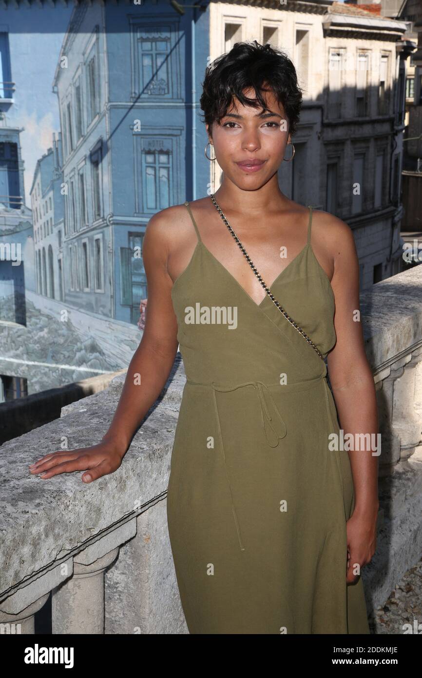 Zita Hanrot pose à la vie scolaire Photocall dans le cadre du 12ème Festival du film d'Angoulême à Angoulême, France, le 22 août 2019. Photo de Jerome Domine/ABACAPRESS.COM Banque D'Images