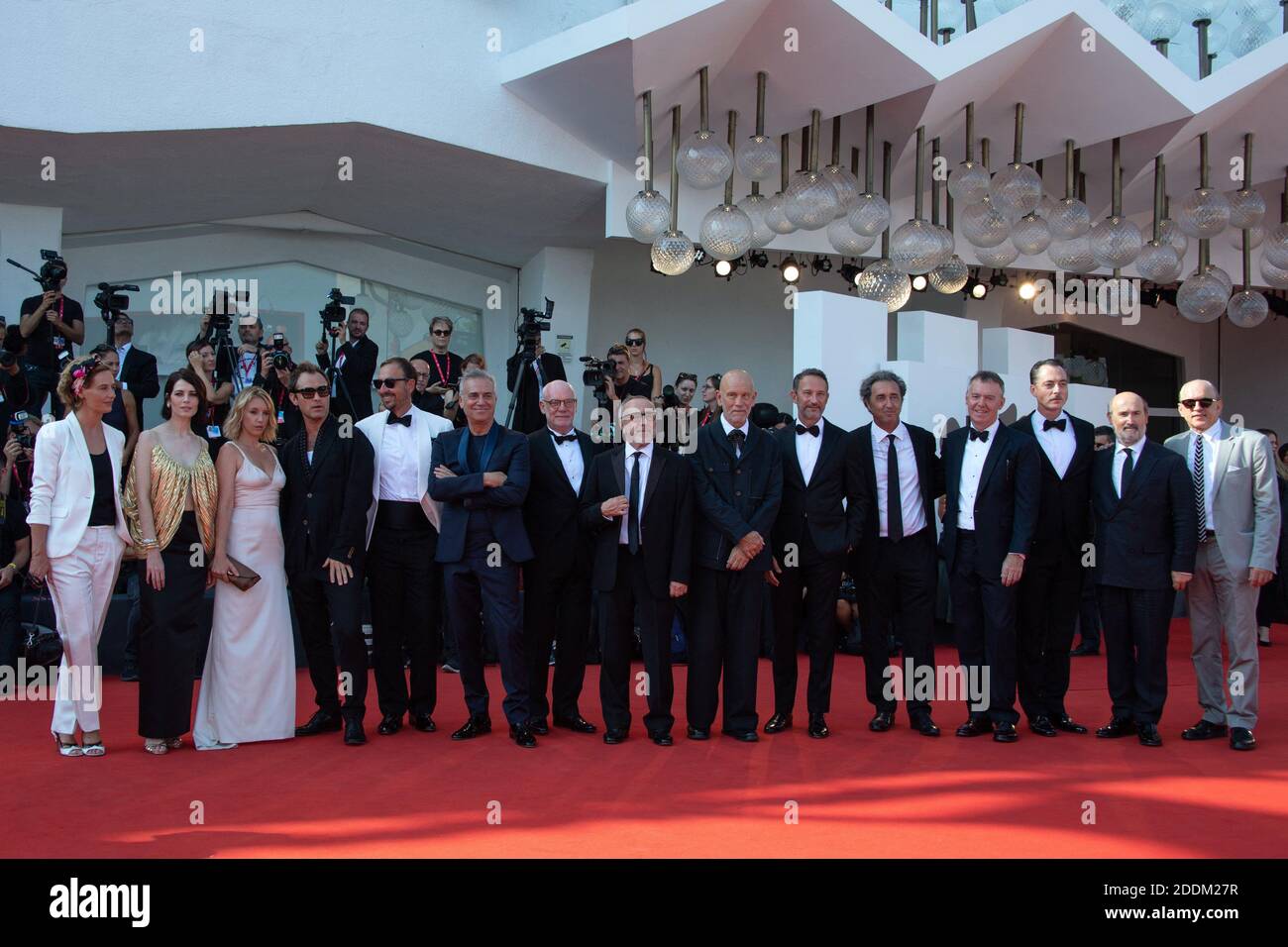 Membres de la distribution participant à la première du Nouveau Pape dans le cadre du 76e Festival international du film de Venise (Mostra) le 01 septembre 2019. Photo d'Aurore Marechal/ABACAPRESS.COM Banque D'Images