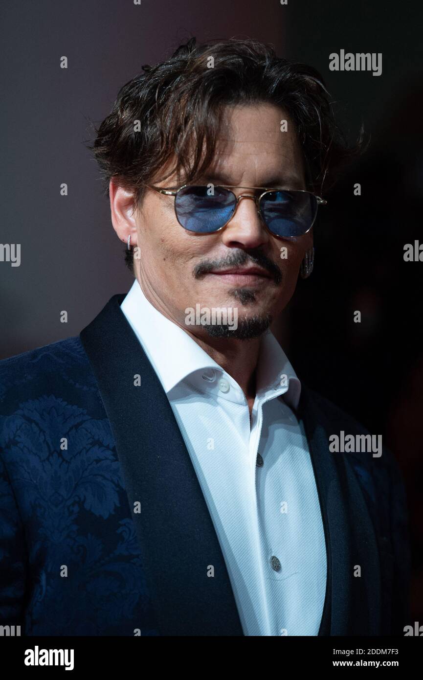 Johnny Depp assistant à l'attente de la première de Barbarians dans le cadre du 76e Festival International du film de Venise (Mostra) le 06 septembre 2019. Photo d'Aurore Marechal/ABACAPRESS.COM Banque D'Images