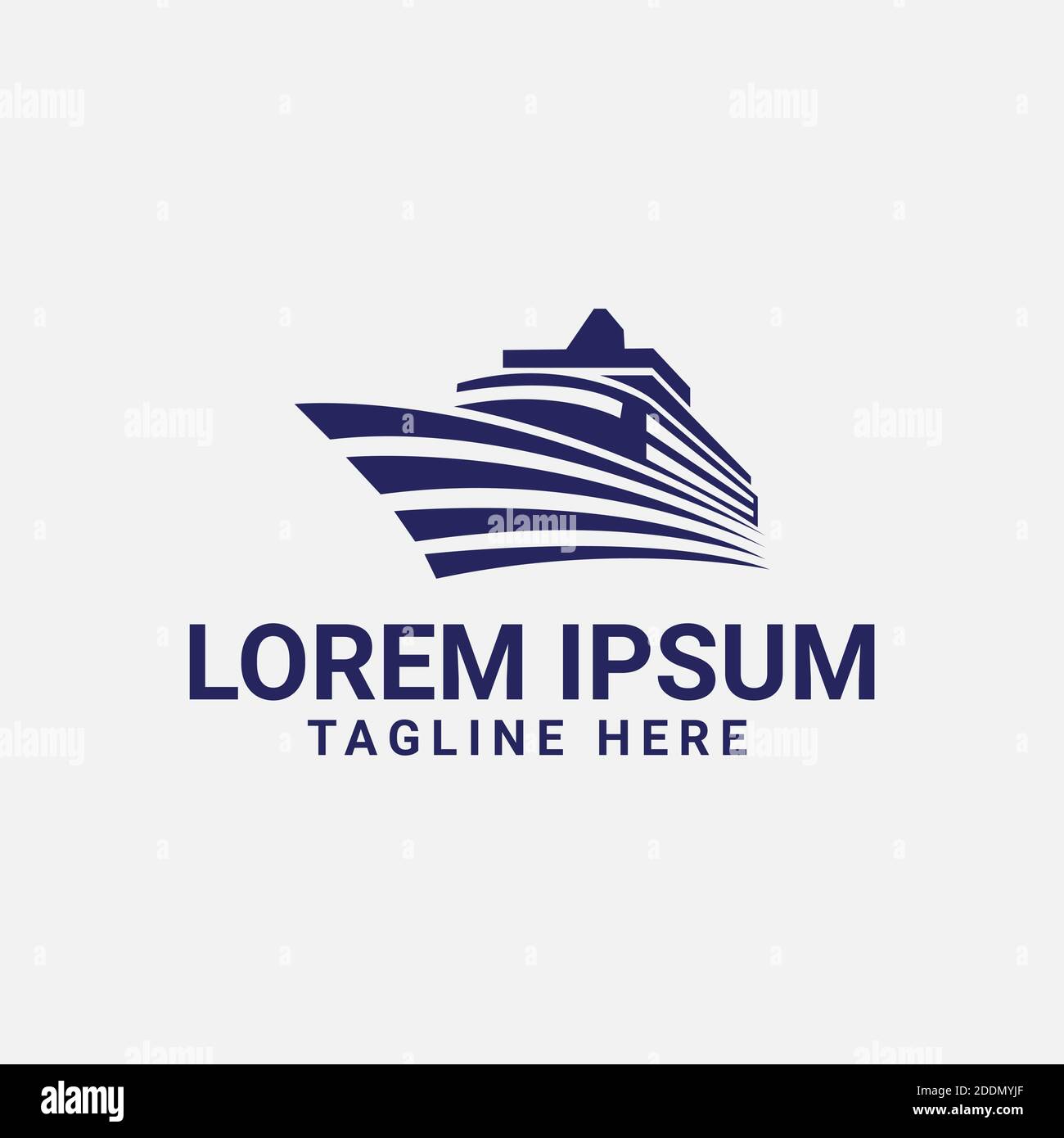 logo vecteur bateau, croisière ou yacht. convient pour le transport ou les voyages sur la mer logo. simple couleur plate style Illustration de Vecteur