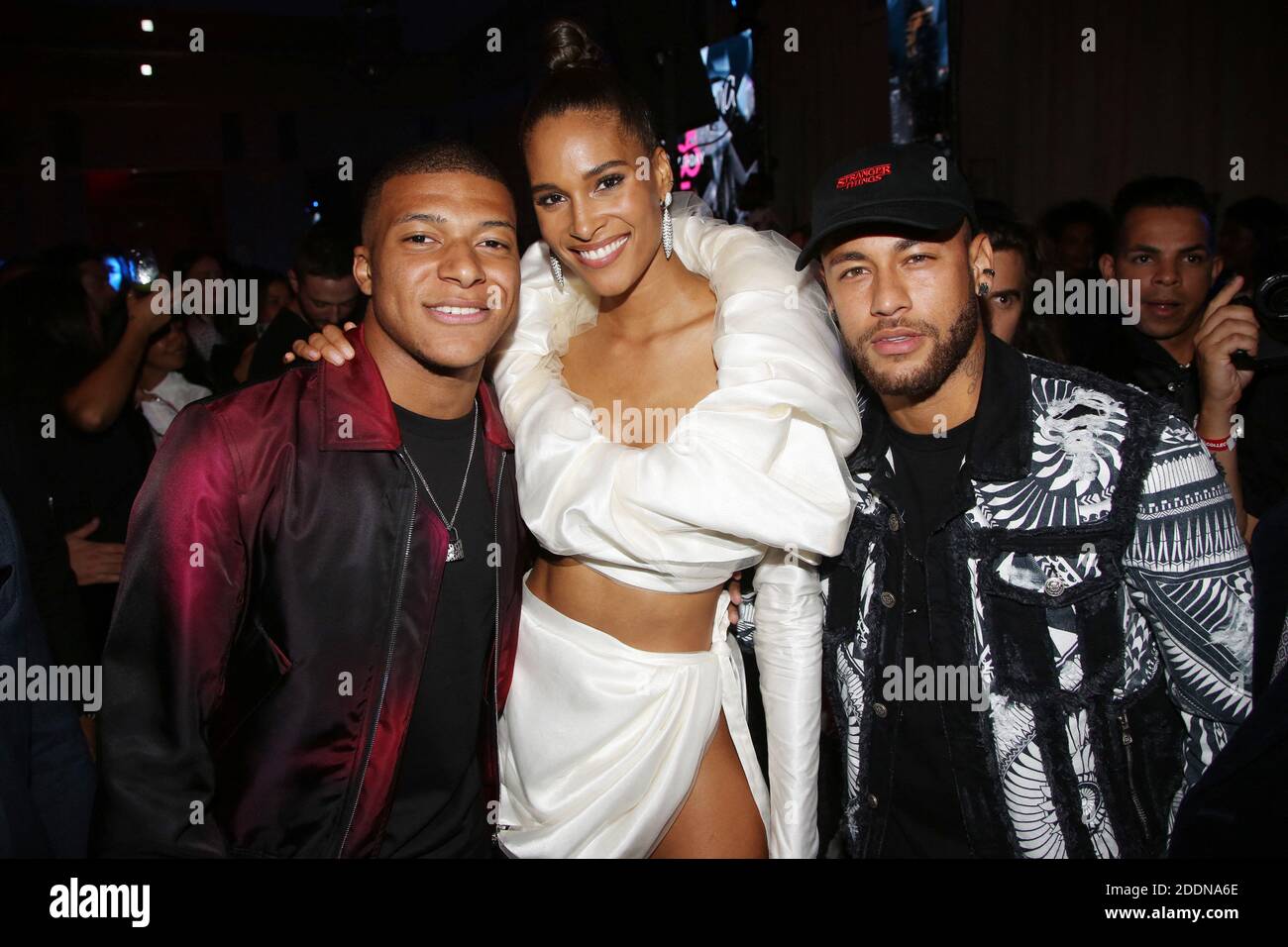Kylian Mbappe Cindy Bruna Et Neymar Presents Pour Celebrer Le 25e Anniversaire De Cindy Bruna Organise Par Five Eyes Production Qui S Est Tenu A L Hotel Lutetia A Paris En France Le 28