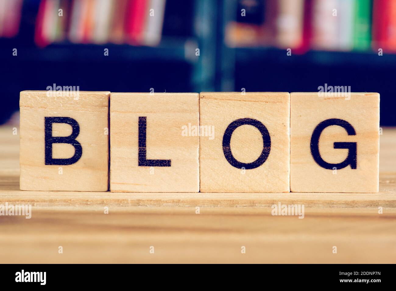 Livres et un blog Banque D'Images