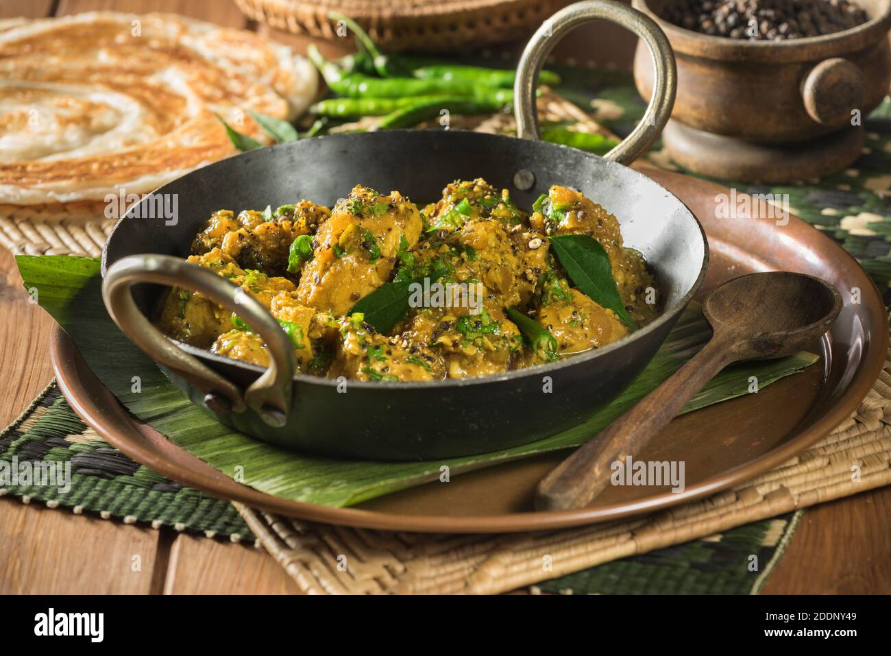 Poulet au poivre d'Andhra. South India Food Banque D'Images