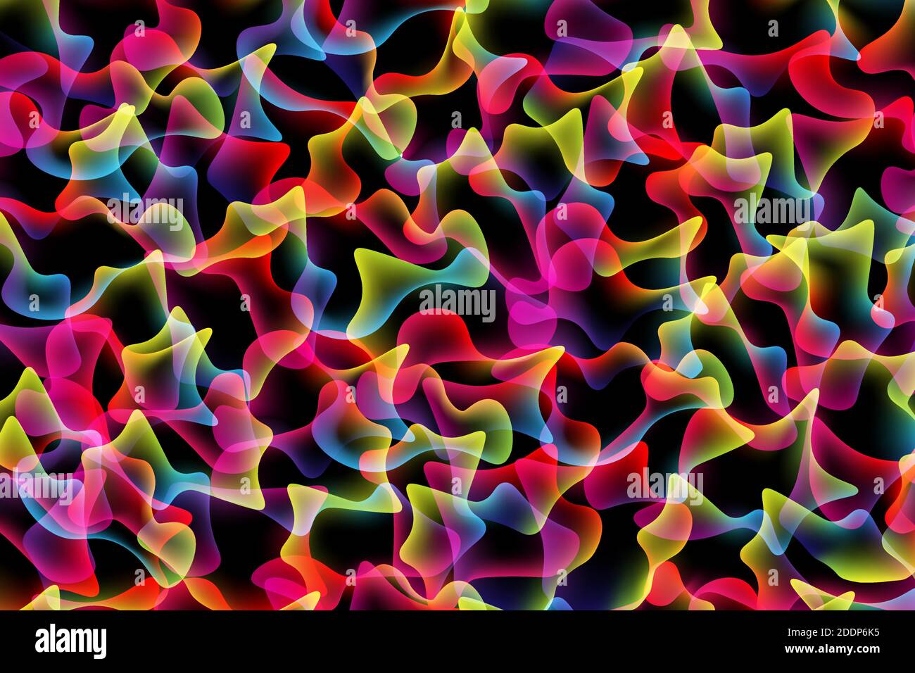 Motif fluide et coloré de formes vectorielles sans couture. Illustration de Vecteur