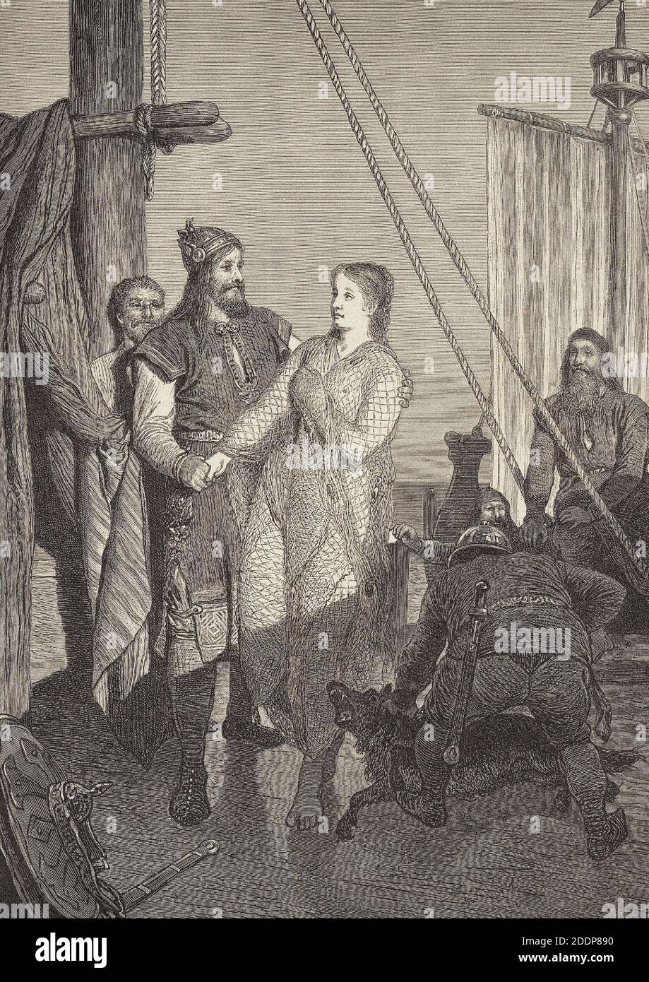 Illustration du Real Ragnar Lothbrok Banque D'Images