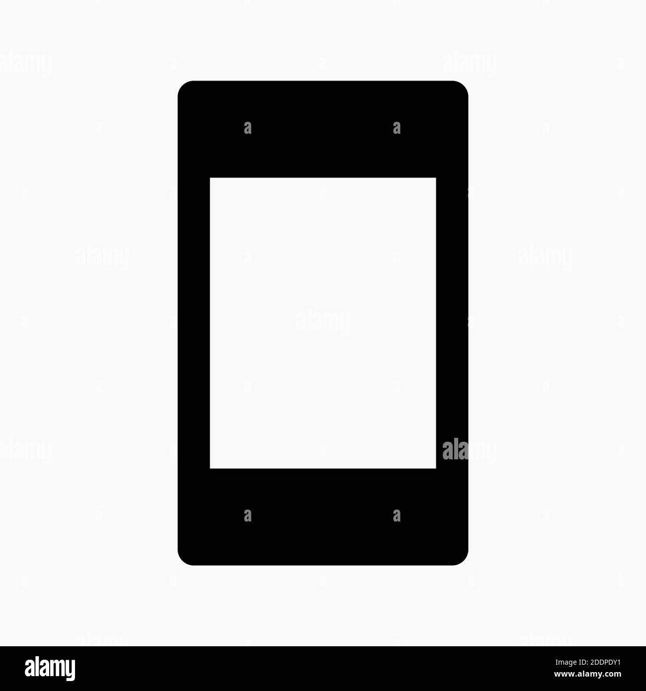 icône de téléphone portable avec orientation portrait comme symbole de verrouillage orientation isolée sur fond blanc Illustration de Vecteur