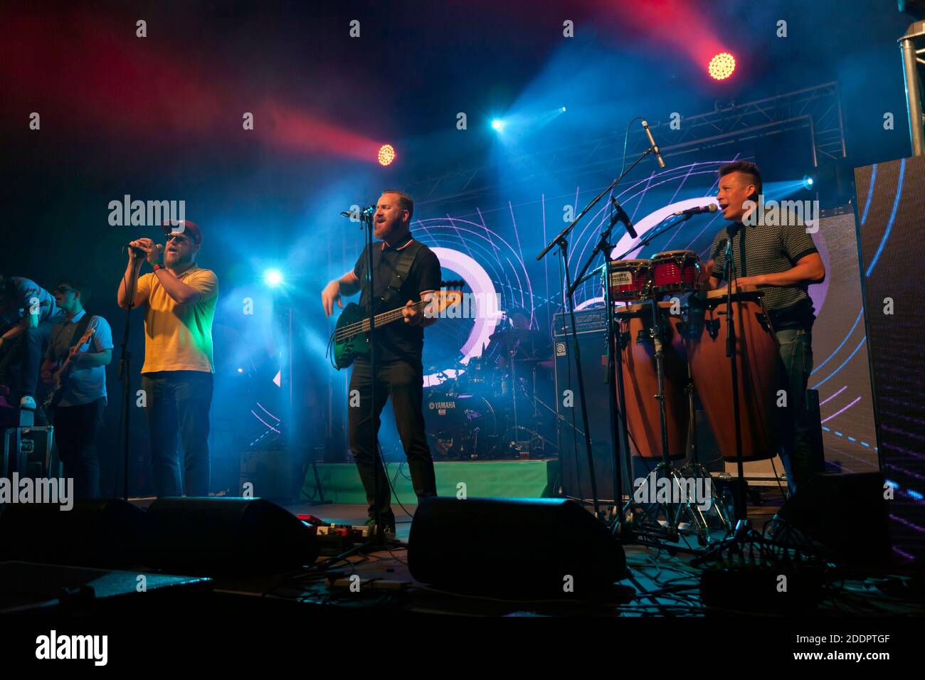 Smoove & Turrell, qui se déroule au Blackheath Music Festival de 2016 Banque D'Images