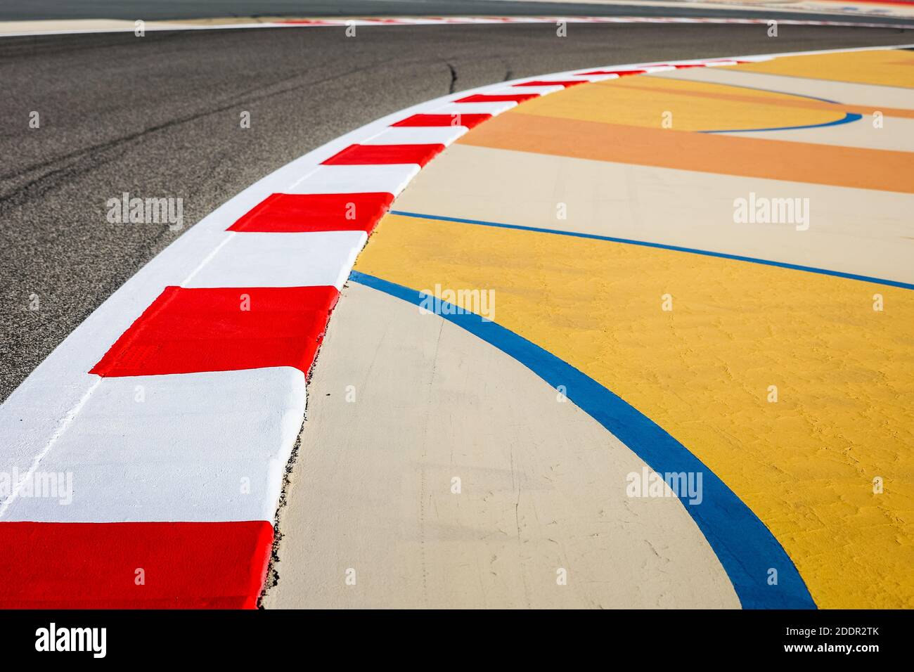 Trottoir, vibreur, piste, illustration pendant le Grand Prix de Formule 1 de l'Air du Golfe Bahreïn 2020, du 27 au 29 novembre 2020 sur le circuit international de Bahreïn, à Sakhir, Bahreïn - photo Antonin Vincent / DPPI / LM Banque D'Images