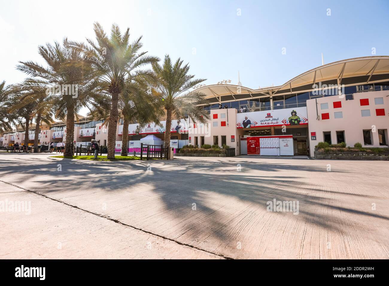 Illustration paddock pendant la Formule 1 Gulf Air Bahreïn Grand Prix 2020, du 27 au 29 novembre 2020 sur le circuit international de Bahreïn, à Sakhir, Bahreïn - photo Antonin Vincent / DPPI / LM Banque D'Images